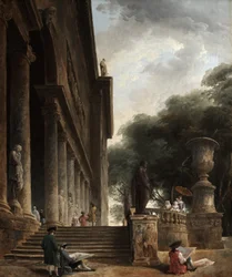 Colunata e jardins da Villa Mancini