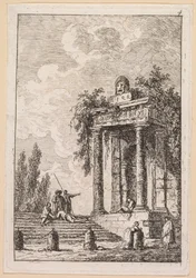 As noites de Roma: a escada para os quatro pilares, 1763.