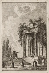 Placa quatro das noites em Roma, 1763-64