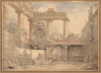 Ruínas romanas, Villa Pamfili, 1774.