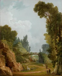 A ponte rústica, Château de Méréville, França