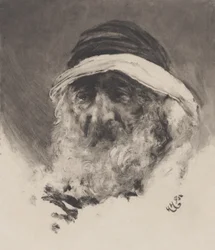 Estudo de uma cabeça árabe, 1895.