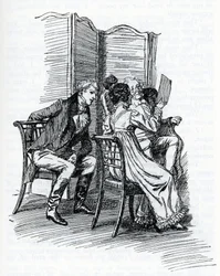 Ilustração para "Emma" de Jane Austen. Por Hugh Thomson (ilustração)