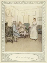 Ilustração para Goldsmith&39;s Stoops to Conquer