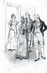 "The Ball at the Crown Inn" (ilustração)