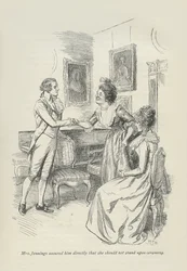 A Sra. Jennings assegurou-lhe diretamente que ela não deveria estar em cerimônia, 1896