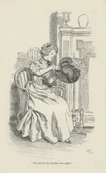 Ela colocou a pena na noite passada, 1896