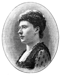 Princesa Beatrice, filha mais nova da rainha Victoria, 1900.