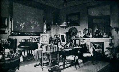 The Queens Private Sitting Room em Osborne, c1899, 1901