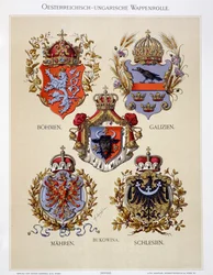 Brasões do Império Austro-Húngaro, do «Heraldischer Atlas» do artista, 1899
