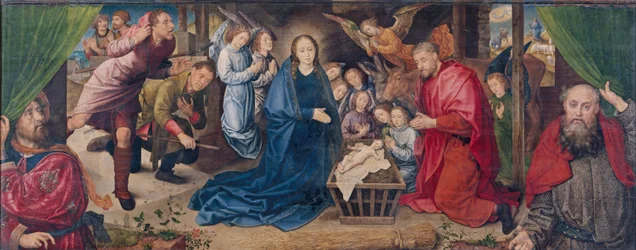 A Adoração dos Pastores, c.1480 (óleo sobre madeira)