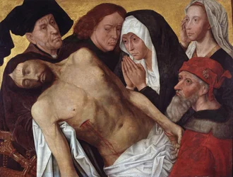 A Lamentação de Cristo, c.1500-25 (óleo sobre painel)