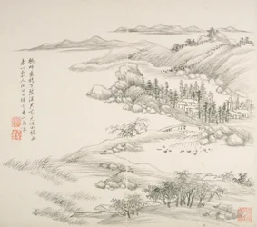 Álbum After Old Masters And Poems (álbum (10 folhas), tinta sobre papel)