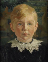 Retrato de juventude de Joseph Luns