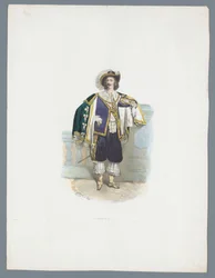 Homem com traje histórico