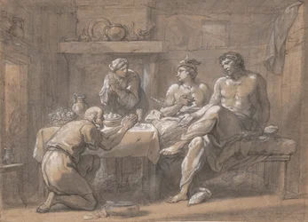 Júpiter e Mercúrio na Casa de Baucis e Filemon, século XVIII.