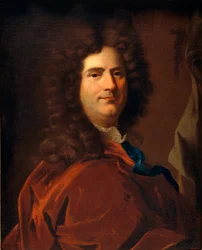 Auto-Retrato - Auto-Retrato - Pintura de Hyacinthe Francois Honore Rigaud (1659-1743) - ca 1705 - Óleo sobre tela - 65,5x53,5 - Museu Nacional d