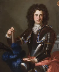Detalhe do retrato de Henry Bentinck, mais tarde 1º Duque de Portland, 1699