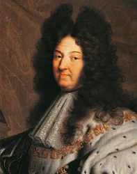 Retrato de Luís XIV da França, conhecido como Luís o Grande ou Rei Sol (1638-1715), pintura de Hyancinthe Rigaud (1659-1743)