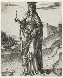 Santa Lúcia, c.1510 (gravura)