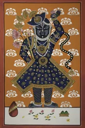 Criança Divina Azul de Krishna
