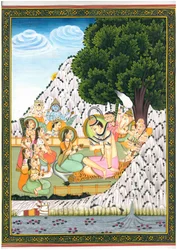 Encontro Divino de Shiva e Parvati