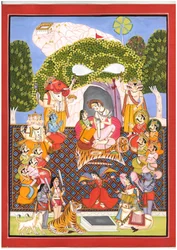 Encontro Divino de Shiva e Parvati