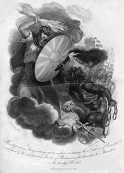 A fúria revolucionária parte para escravizar ou destruir as nações da Europa, 1816.