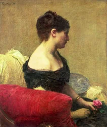 Retrato de Madame Maitre (óleo sobre tela)