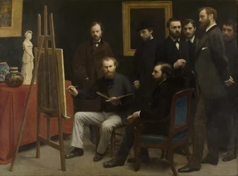 Um estúdio em Les Batignolles, 1870