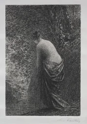 Banhista de pé, 1879.