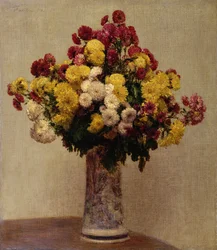 Crisântemos num vaso, 1873