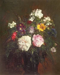 Rosas e Phlox, 1862