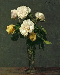 Rosas em uma flauta de champagne, 1873