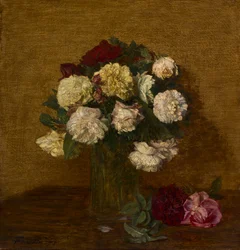 Rosas em um vaso, 1878.