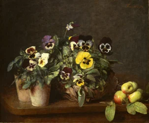 Ainda vida com amores-perfeitos, 1874
