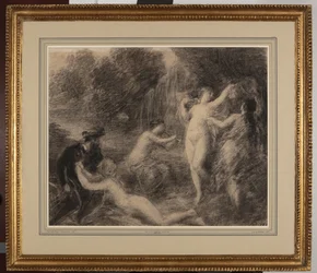 Tannhaüser au Venusberg (giz sobre papel)