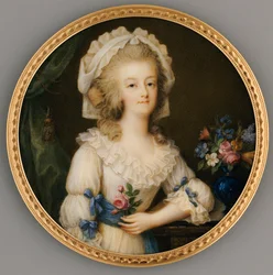 Uma bela e importante miniatura da Rainha Maria Antonieta, c.1780-85