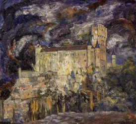 ALCAZAR DE SEGOVIA - 1925 - OLEO - LIENZO - 115X124 CM