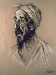 O QUIJOTE FERIDO - PINTURA E CARBONCILL 1906 - EXPRESSIONISMO ESPANHOL