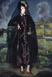 Retrato de Anita Ramirez de preto, 1916
