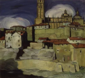 Catedral de Segóvia - 1909 - óleo sobre tela - 92 × 99 cm
