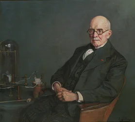 Retrato do físico Edouard Branly 1844-1940, c. 1920