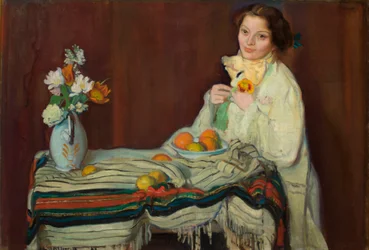 Retrato da Esposa do Artista na Mesa