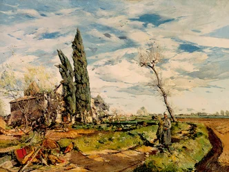 “" A Capela "" Pintura de Ignasi Mallol (1892-1940). 1925. Barcelona. Museu Nacional de Arte da Catalunha.