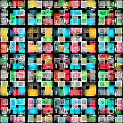 Blocos abstratos vibrantes