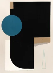 Colagem geométrica abstrata