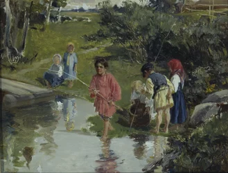 Crianças Pescando, 1882