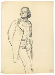 Figura de um homem em pé, c. 1872-1875