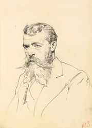 Retrato de um homem com bigode e barba, c. 1872-1875